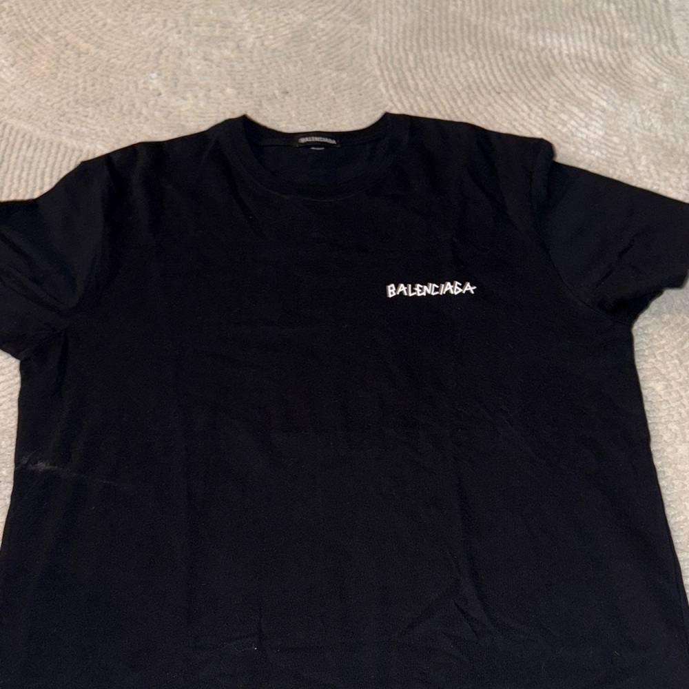 Balenciaga Black Short Sleeve Tee